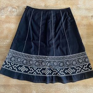 Ann Taylor black and white skirt